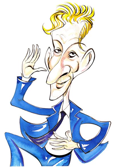 Danny Kaye - caricatura de Neale Osborne